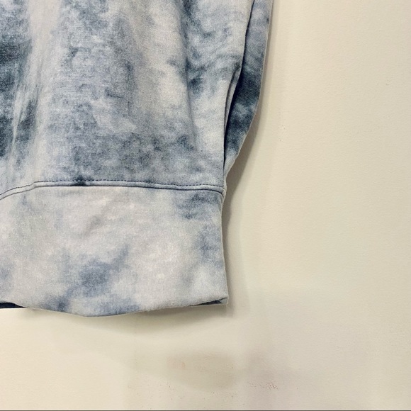 ELLEN TRACY | BLUE TIE-DYE COTTON JOGGERS - Picture 7 of 7
